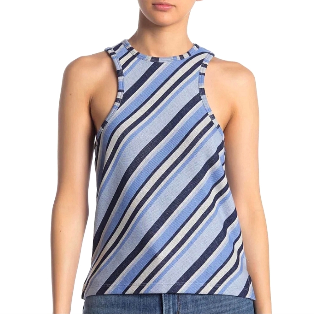 Free People Sidelines Striped Tank Top
